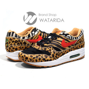 ナイキ NIKE スニーカー AIR MAX 1 DLX AQ0928 700 ATMOS ANIMAL PACK2.0 箱・交換用ヒモ付 未使用品 送料無料