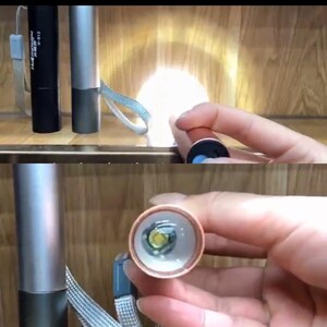 注目 【色ピンク】 LED 懐中電灯 ハンディライト USB充電式 ズーム 4モード切替 コンパクト mini ライト