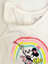 babyGAP Disney 4yearstoddler 105cmミニーちゃんタンクトップ 虹色 虹柄 ラメタンクトップギャップミニーちゃん柄袖無しトップス_画像6