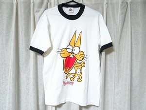 新品 90年代 ビンテージ USA製 もーれつア太郎 ニャロメ 赤塚不二夫 Tシャツ Mサイズ レトロ 当時物