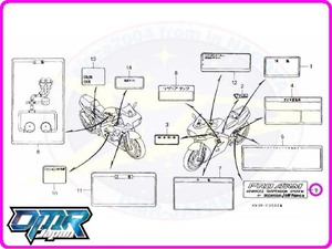 【新品】 ラベル （プロアーム） NSR250R MC28