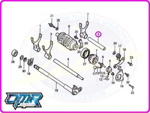 【新品】 フォークシャフト (シフト/チェンジ) NSR250R MC16 MC18 MC21 MC28