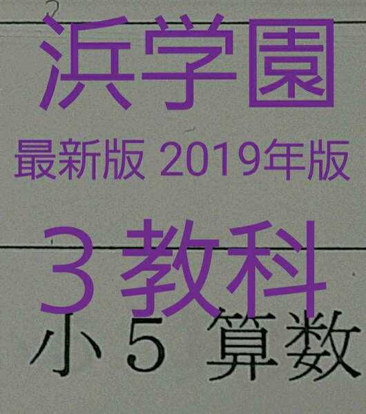 浜学園　小5　最新版 2019年版 国語 算数 理科 3教科