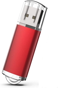 USBメモリ 1個入り 16GB USB2.0 データ転送 キャップ式（色：赤）