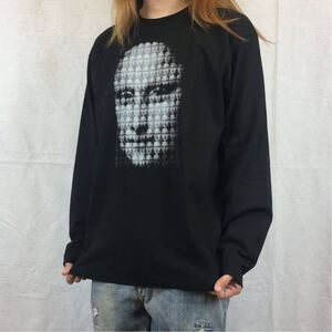 新品 モナリザ レオナルドダヴィンチ ルーヴル アート パロディ ロンT 長袖 Tシャツ XS M L XL ビッグ オーバー サイズ XXL~4XL パーカー