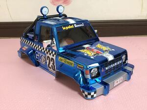 送料無料　タミヤ　三菱　パジェロ　ブルーメタリック　ラジコン　ボディ　TAMIYA MITSUBISHI PAJERO RC BODY