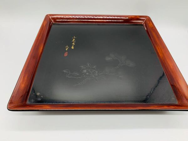 日本の伝統文化 漆のお盆 木製 5枚
