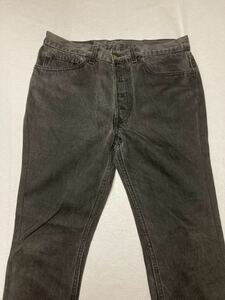 ◆ LEVI’S ◆ リーバイス501 90s USA製 オリジナル 裏653 クロップド テーパード スリム ブラックジーンズ 約W78 L61