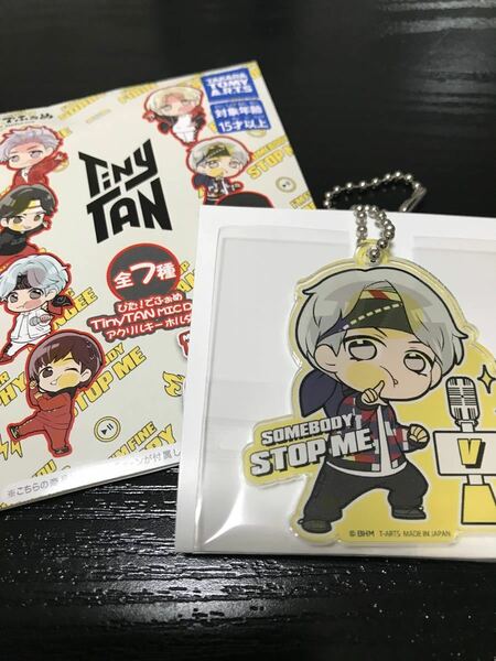 新品未使用　BTS ぴた！でふぉめ Tiny TAN MIC DROPアクリルキーホルダーV