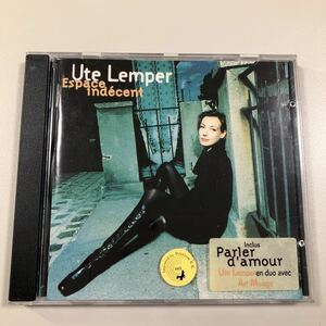 【22-01A】貴重なCDです！　Ute Lemper ウテ・レンパー　 Espace indecent　輸入盤です