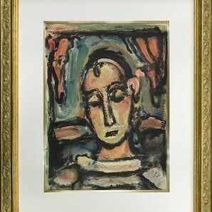 【特価】　　　≪　　ジョルジュ・ルオー　　≫　　　オリジナルリトグラフ【石版画】　　HEAD OF A GIRL　　 1939年　　　GEORGES ROUAULT