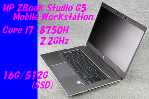 O●HP●ZBook Studio G5 Mobile Workstation●Core i7-8750H(2.2GHz)/16G/512G(SSD)/Win10●