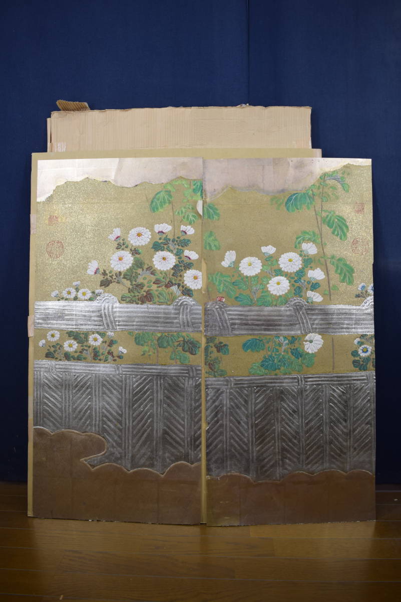 2023年最新】ヤフオク! -屏風 二曲(美術品)の中古品・新品・未使用品一覧