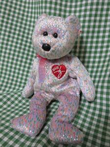 TY Beanie babes 2001 SIGNATURE BEAR bear soft toy 21cm