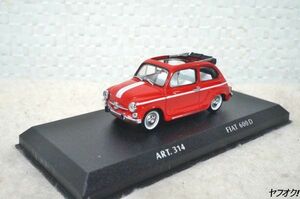 ART.314 フィアット 600D 1/43 ミニカー FIAT 赤