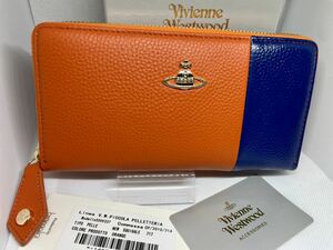Vivienne Westwood バイカラー　長財布　オレンジ　未使用