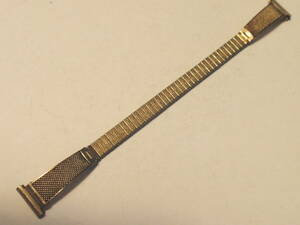 1950年代・日本製・アンティーク/婦人用金色伸縮ベルト・ラグ幅11～12ミリ対応