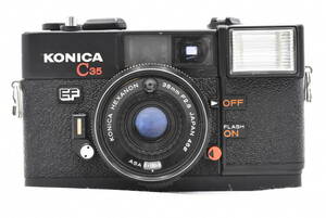 【訳あり】KONICA コニカ C35 EF ピッカリコニカ HEXANON 38mm F2.8 コンパクトフィルムカメラ (t861)