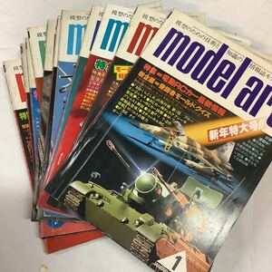 【 モデルアート 】1979年 12冊揃い　プラモデル・戦車・戦闘機・車　model art
