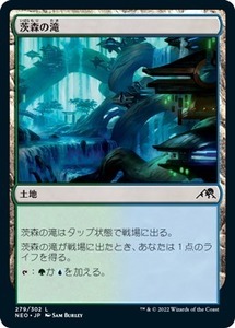 MTG ■土地/日本語版■ 《茨森の滝/Thornwood Falls》神河：輝ける世界 NEO　