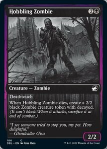 MTG ■黒/英語版■ 《引きずり足のゾンビ/Hobbling Zombie》★FOIL★ イニストラード:ダブルフューチャー DBL