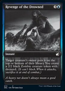 MTG ■青/英語版■ 《溺死者の逆襲/Revenge of the Drowned》イニストラード:ダブルフューチャー DBL