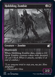 MTG ■黒/英語版■ 《引きずり足のゾンビ/Hobbling Zombie》イニストラード:ダブルフューチャー DBL