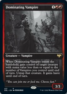 MTG ■赤/英語版■ 《威圧する吸血鬼/Dominating Vampire》イニストラード:ダブルフューチャー DBL