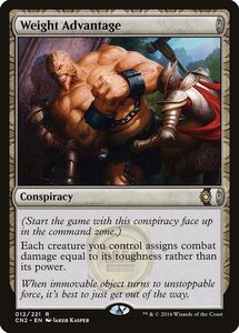 MTG ■無/英語版■ 《重量的優位/Weight Advantage》コンスピラシー:王位争奪 CN2