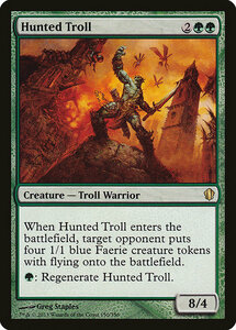 MTG ■緑/英語版■ 《狩り立てられたトロール/Hunted Troll》統率者2013 C13