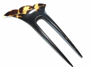  antique book@ tortoise shell 10.0g design ..[ inspection / tortoise shell / ornamental hairpin ]