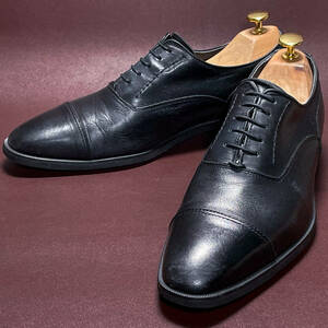 即決 REGAL リーガル ストレートチップ 内羽根式 ゴアテックス ブラック 黒 メンズ 本革 本皮 レザー 革靴 24.5cm ビジネスシューズ B1092