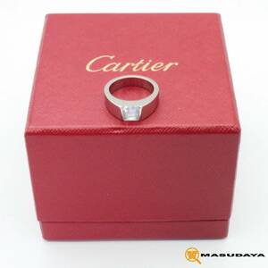 ◆◇【美品】Cartier カルティエ タンク リング 750/K18WG ムーンストーン◇◆