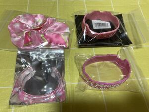 すとろべりーぷりんす/すとぷり くじグッズ シリコンバンド&アクリルバングル/シュシュ さとみくん 4点セット B