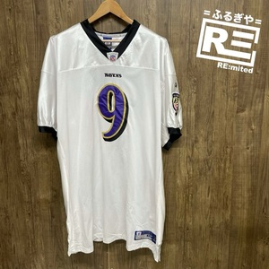 Reebok リーボック NFL ボルチモアレイブンズ ゲームシャツ ユニフォーム MCNAIR スティーブマクネア ホワイト 58