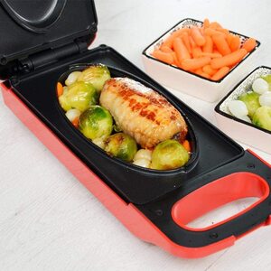 【新品】エクスプレス クッカー 両面ホットプレート 両面フライパン 時短料理ホットプレート 両面タイプ 電気クッカー ホットサンド グリル