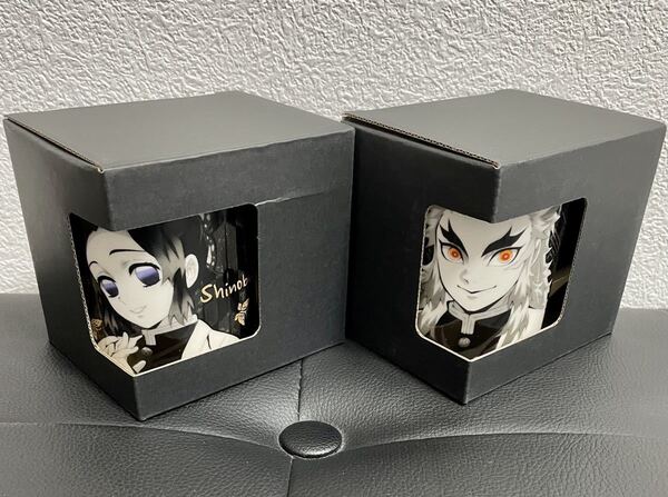 【2個セット 送料無料】鬼滅の刃 モノクローム マグカップ 煉獄杏寿郎 胡蝶しのぶ