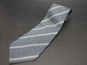 ISSEY MIYAKE Issey Miyake men's necktie gray × stripe pattern business il suit clothing accessories brand R472