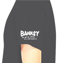 【バンクシー黒3XL】5oz爆弾と少女袖プリントTシャツ★banksy送料無料・新品2999円_画像3