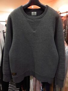 WTAPS ダブルタップス 15AW HELLWEEK CREW / NECK 裏ボア クルーネックスウェット 灰 グレー GRAY M