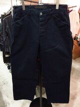 NEIGHBOR HOOD ネイバーフッド 15SS MIL-UTILITY / C-PT 製品加工シンチバック付きコットンワークパンツ 紺 ネイビー NAVY M_画像1