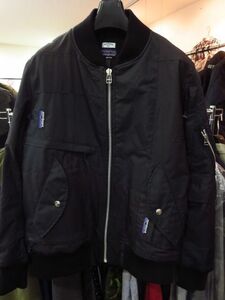 OLDPARK OLD PARK オールドパーク FLIGHT JACKET OUTDOOR リメイク フライトジャケット 黒 ブラック BLACK M FREE