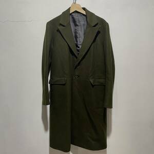 * free shipping * Inpaichthys Kerri *Inpaichthys Kerri* wool coat *2. button * olive khaki *S*K21c