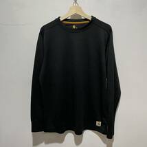 送料無料☆Carhartt☆カーハート☆ロンT☆メンズXL☆長袖Tシャツ☆インナー☆黒☆E9c_画像1