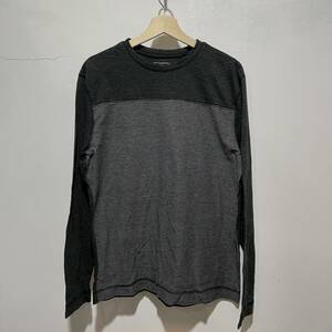 送料無料☆BANANA REPUBLIC☆切替えボーダーカットソー☆L☆長袖Tシャツ☆ロンT☆薄手☆z20c