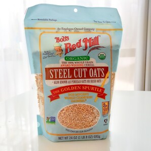 Bob's Red Mill オーガニックスチールカットオーツ 全粒穀物680g