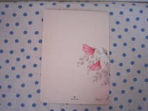 〇*。ヴィンテージ　グリーティングカード　　ピンクのお花　スイートピー　No.303（検：アンティーク。*〇_画像7