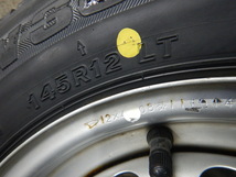 SHT5043■新品スタッドレス 145R12 6PR LT BRIDGESTONE W300 ダイハツ純正 4J 4H 100 2021年 4本 条件付送料無料 軽トラ 軽バス_画像9