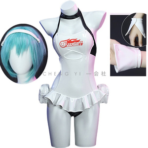  immediate payment the truth thing photographing Hatsune Miku racing suit costume play clothes ( wig shoes optional )