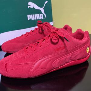 26.0cm ★ 新品 PUMA ★ Ferrari SPEEDCAT ★ プーマ フェラーリ スピードキャット 赤 プレミアムレザー スニーカー 306796-03 US8